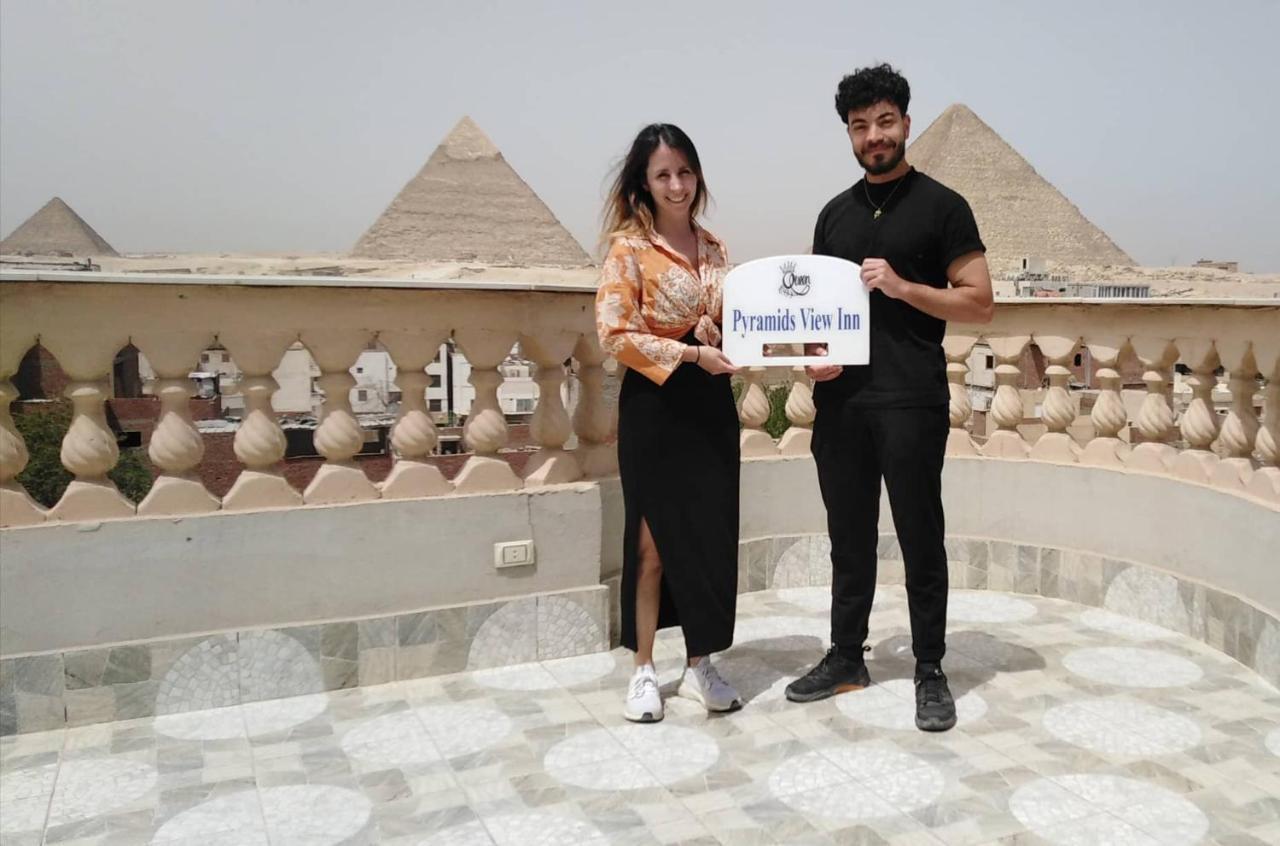 Queen Pyramids View Inn Kafret el-Gabal Exteriör bild