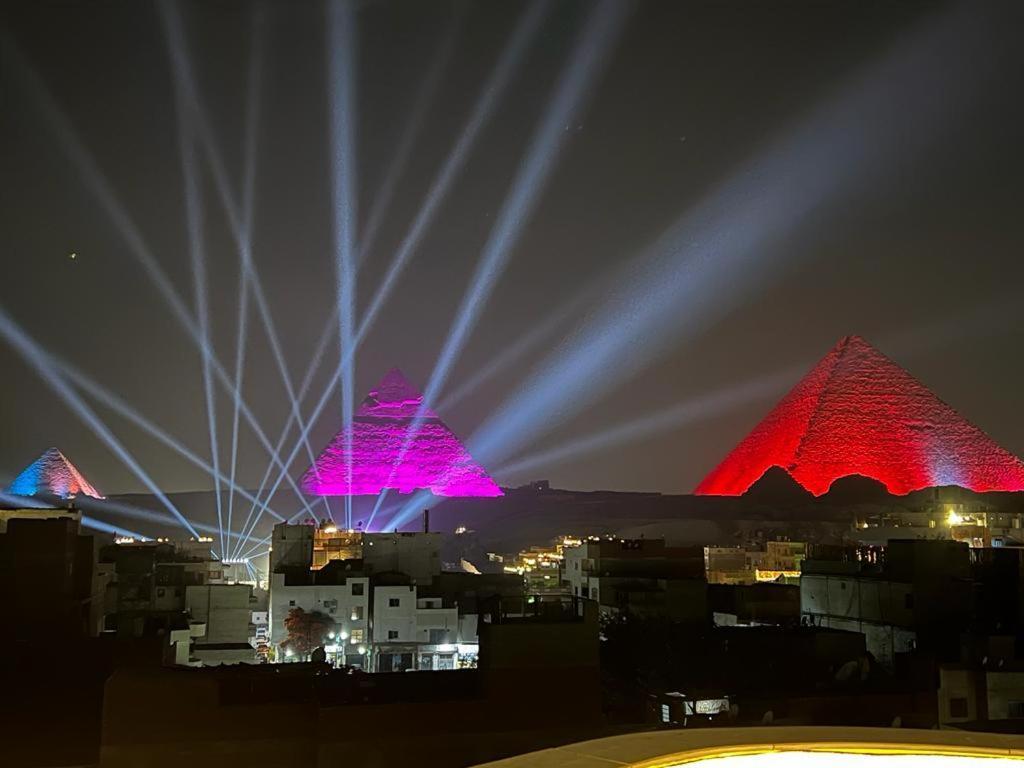 Queen Pyramids View Inn Kafret el-Gabal Exteriör bild