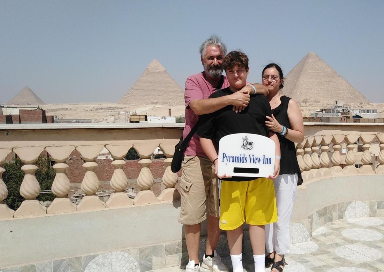 Queen Pyramids View Inn Kafret el-Gabal Exteriör bild