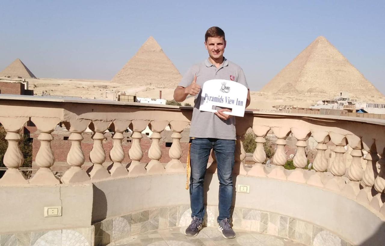 Queen Pyramids View Inn Kafret el-Gabal Exteriör bild