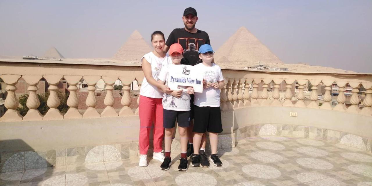 Queen Pyramids View Inn Kafret el-Gabal Exteriör bild