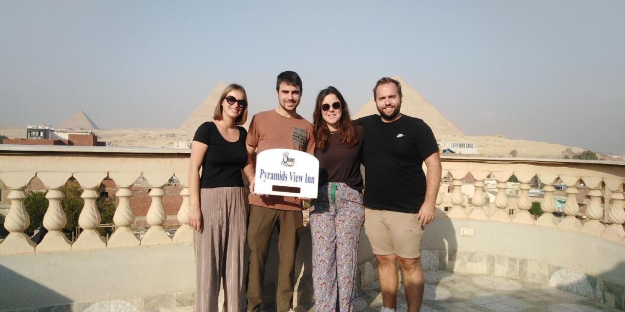 Queen Pyramids View Inn Kafret el-Gabal Exteriör bild
