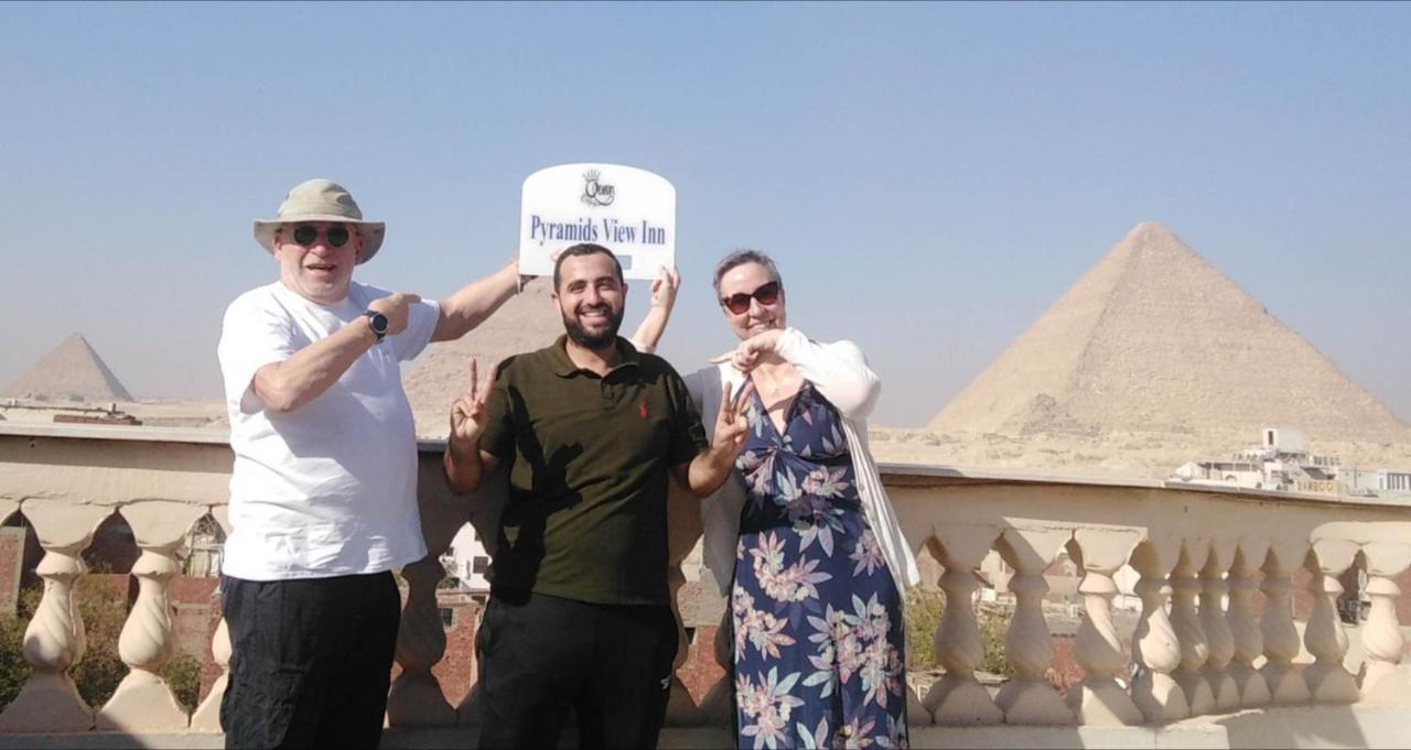 Queen Pyramids View Inn Kafret el-Gabal Exteriör bild