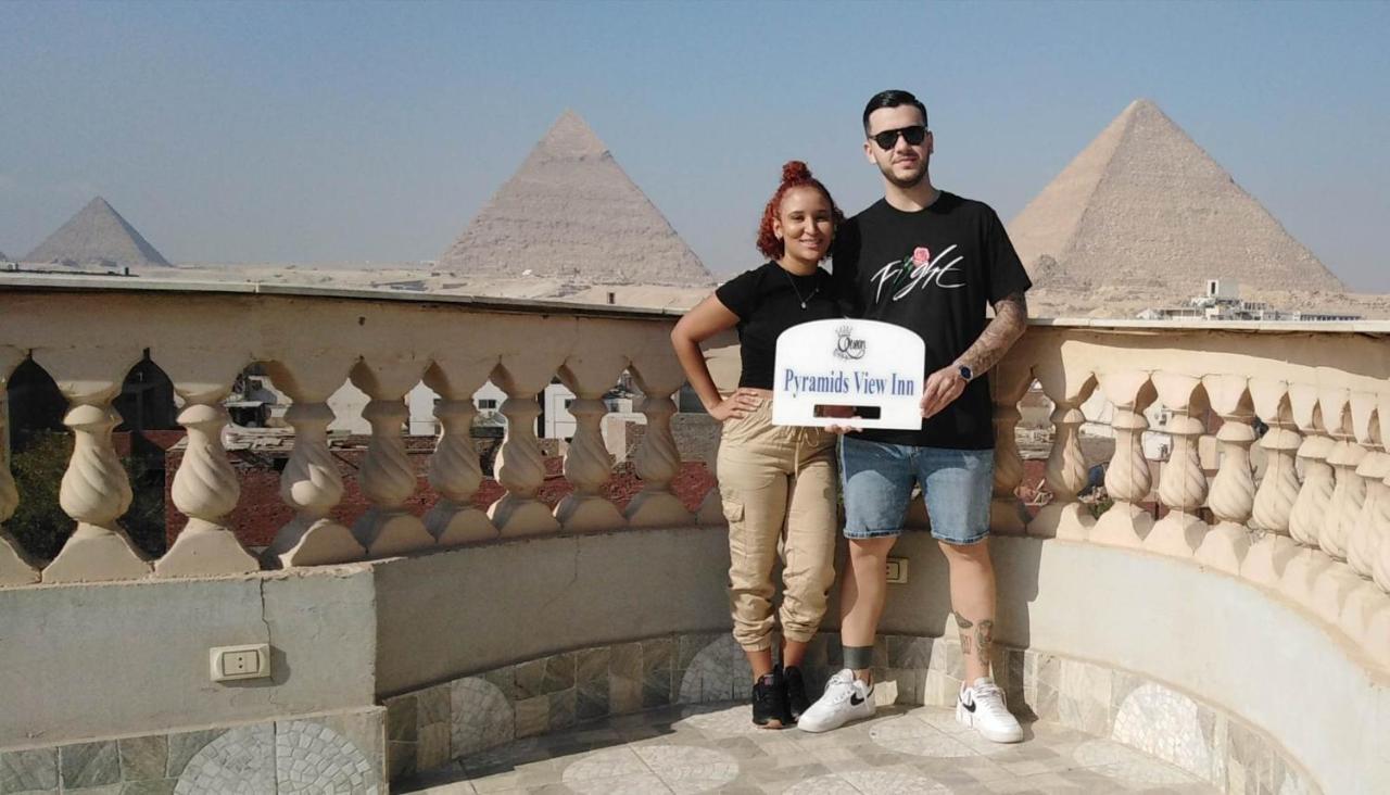 Queen Pyramids View Inn Kafret el-Gabal Exteriör bild