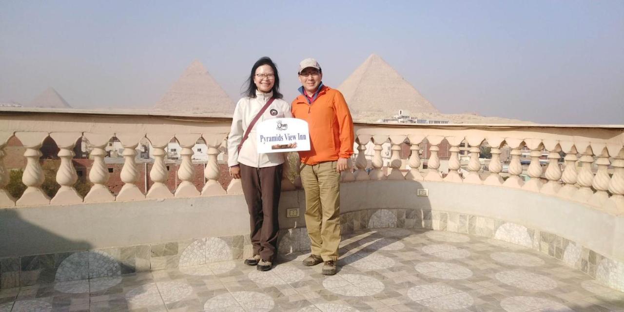 Queen Pyramids View Inn Kafret el-Gabal Exteriör bild