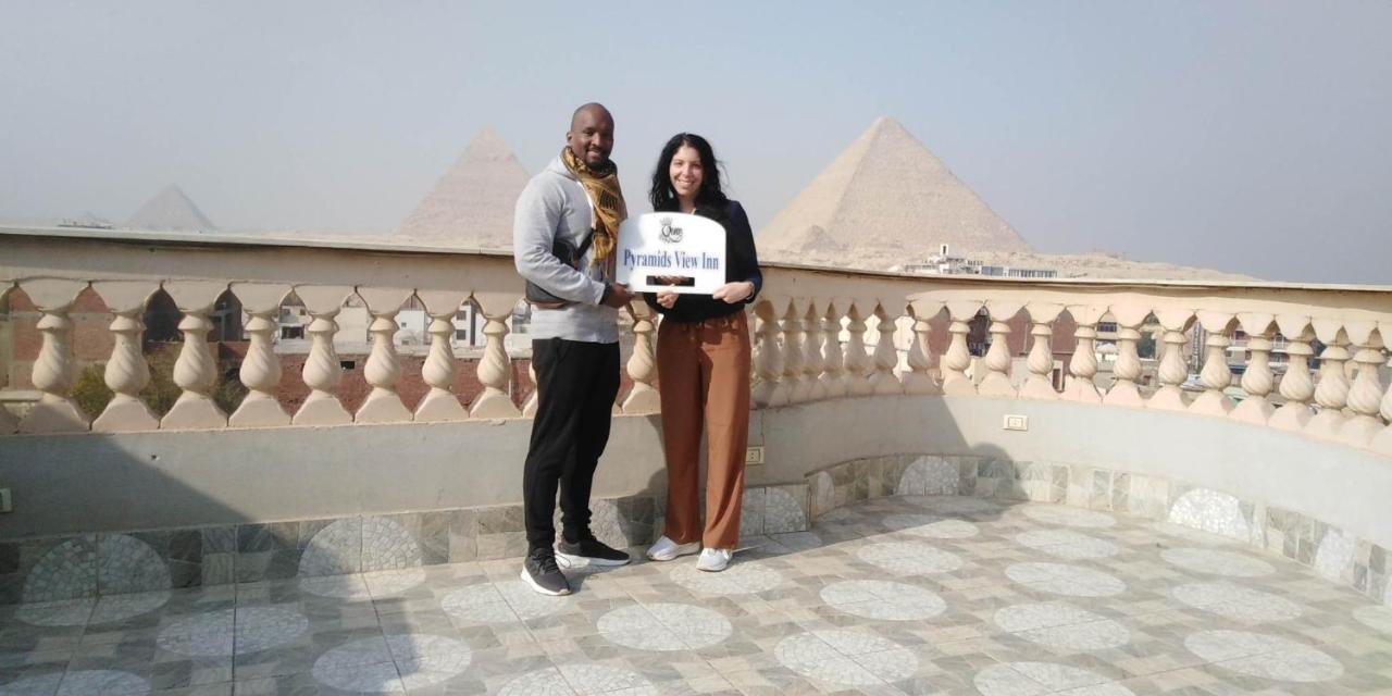 Queen Pyramids View Inn Kafret el-Gabal Exteriör bild